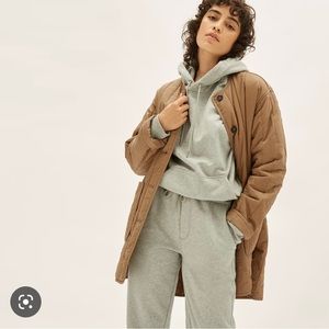 Everlane quilted cotton jacket - XXS, beige